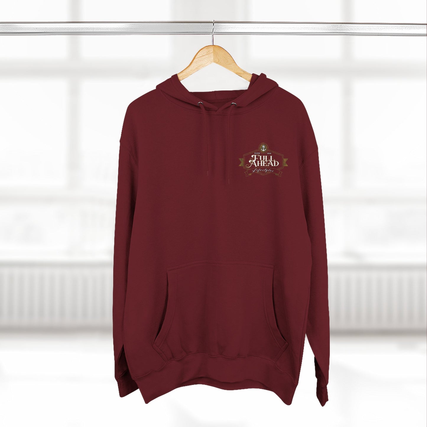 Nautical Three-Panel Fleece Hoodie