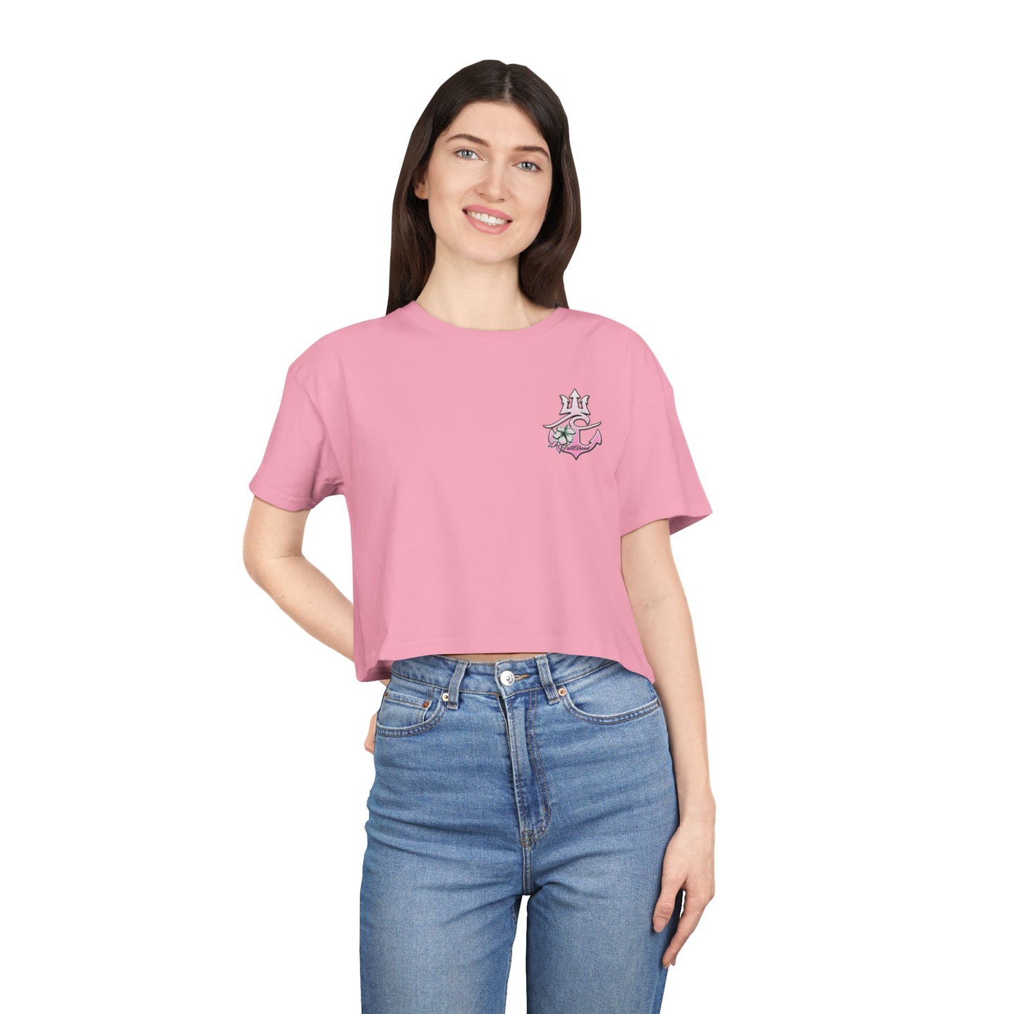 Women's Crop Tee Tatted Mermaid