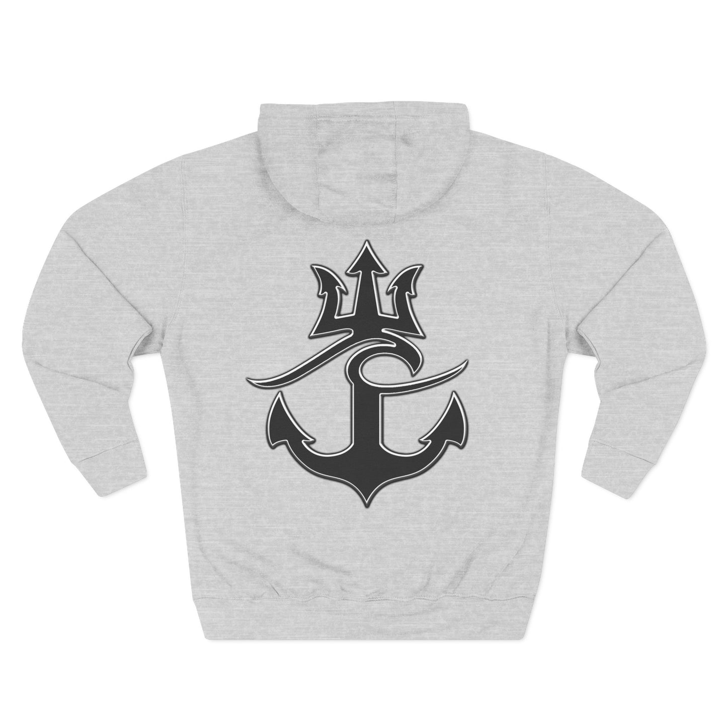 Cozy Fleece Hoodie for College Students, Full Ahead Design, Perfect for Casual Outings, Gifts for Graduates, Nautical Style