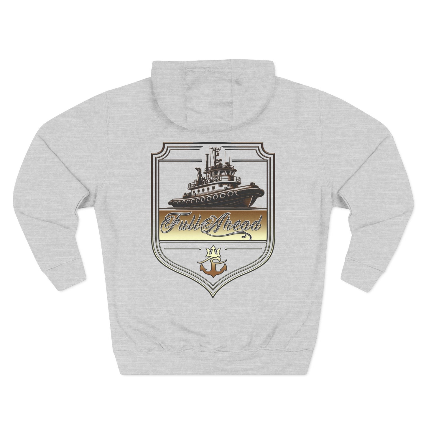 Nautical Theme Fleece Hoodie - Perfect for Boat Lovers, Casual Wear, Gifting, Holidays and Layering