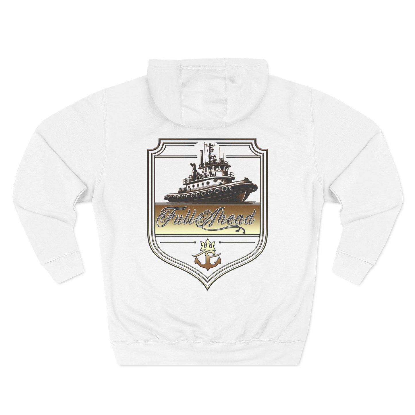Nautical Theme Fleece Hoodie - Perfect for Boat Lovers, Casual Wear, Gifting, Holidays and Layering