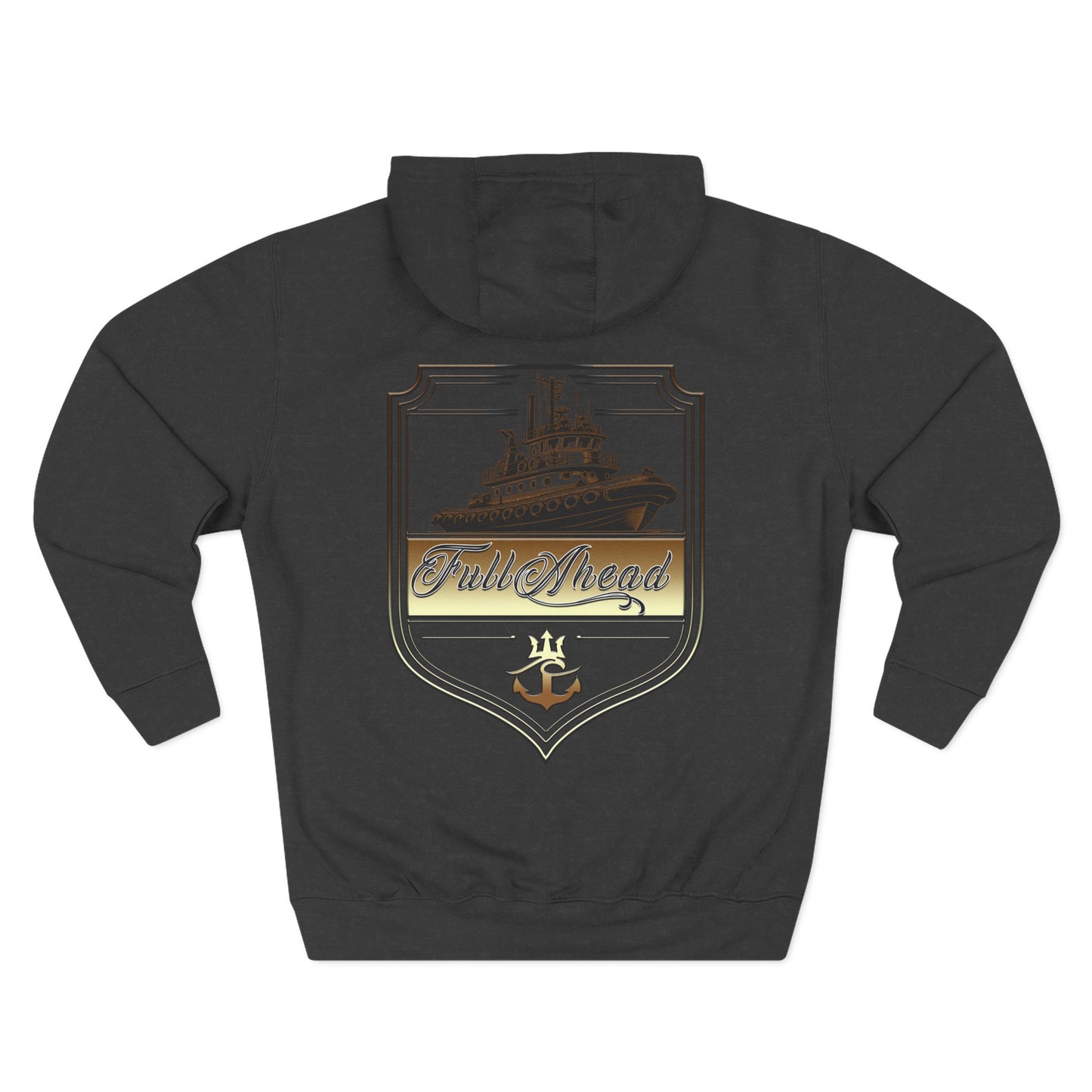 Nautical Theme Fleece Hoodie - Perfect for Boat Lovers, Casual Wear, Gifting, Holidays and Layering
