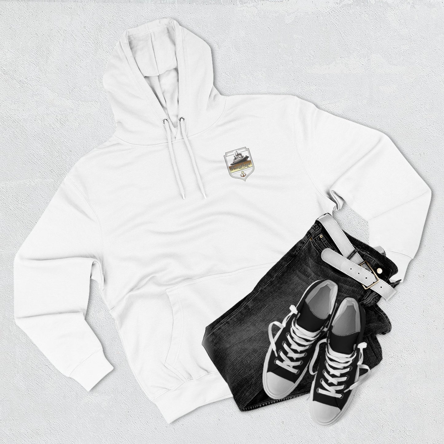Nautical Theme Fleece Hoodie - Perfect for Boat Lovers, Casual Wear, Gifting, Holidays and Layering
