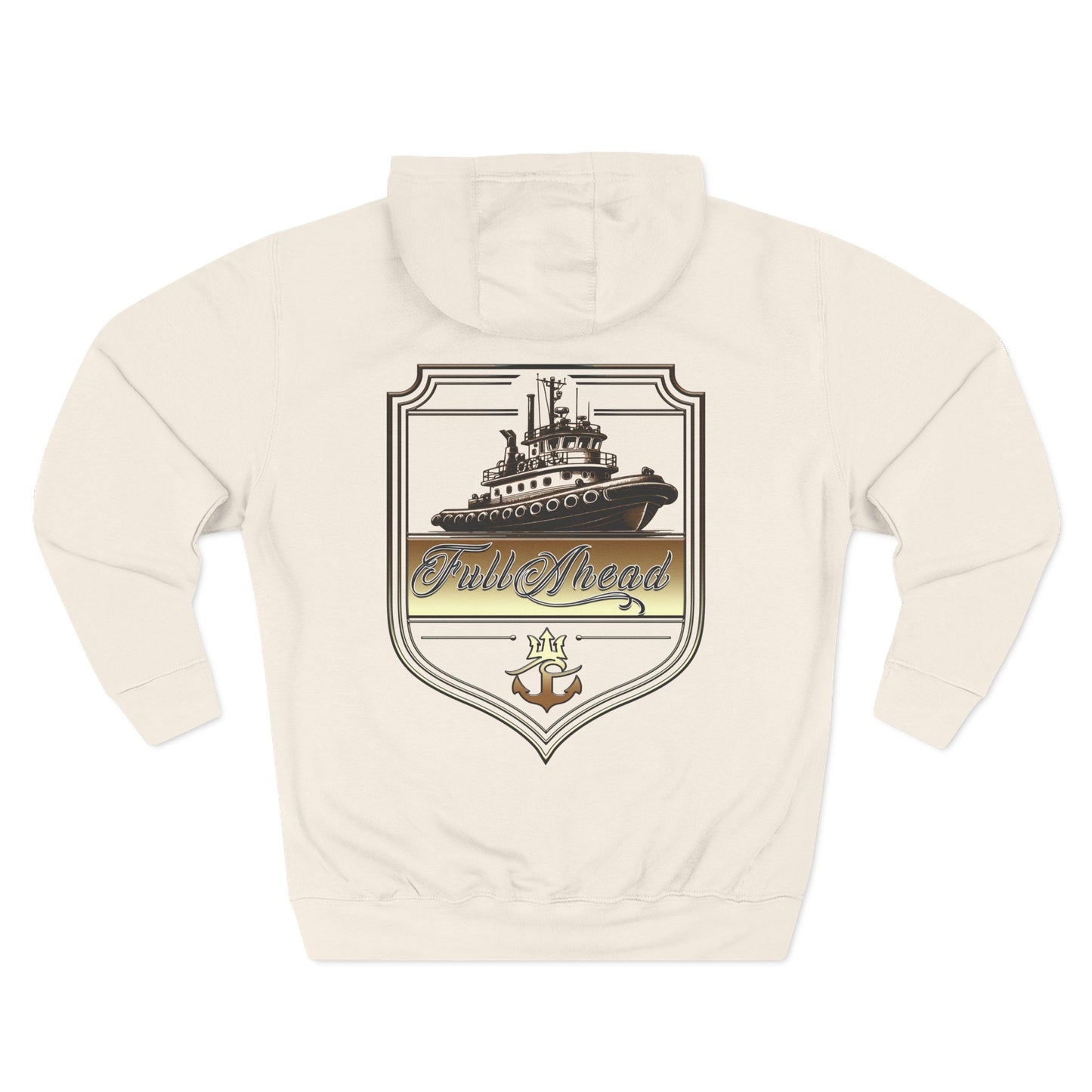 Nautical Theme Fleece Hoodie - Perfect for Boat Lovers, Casual Wear, Gifting, Holidays and Layering