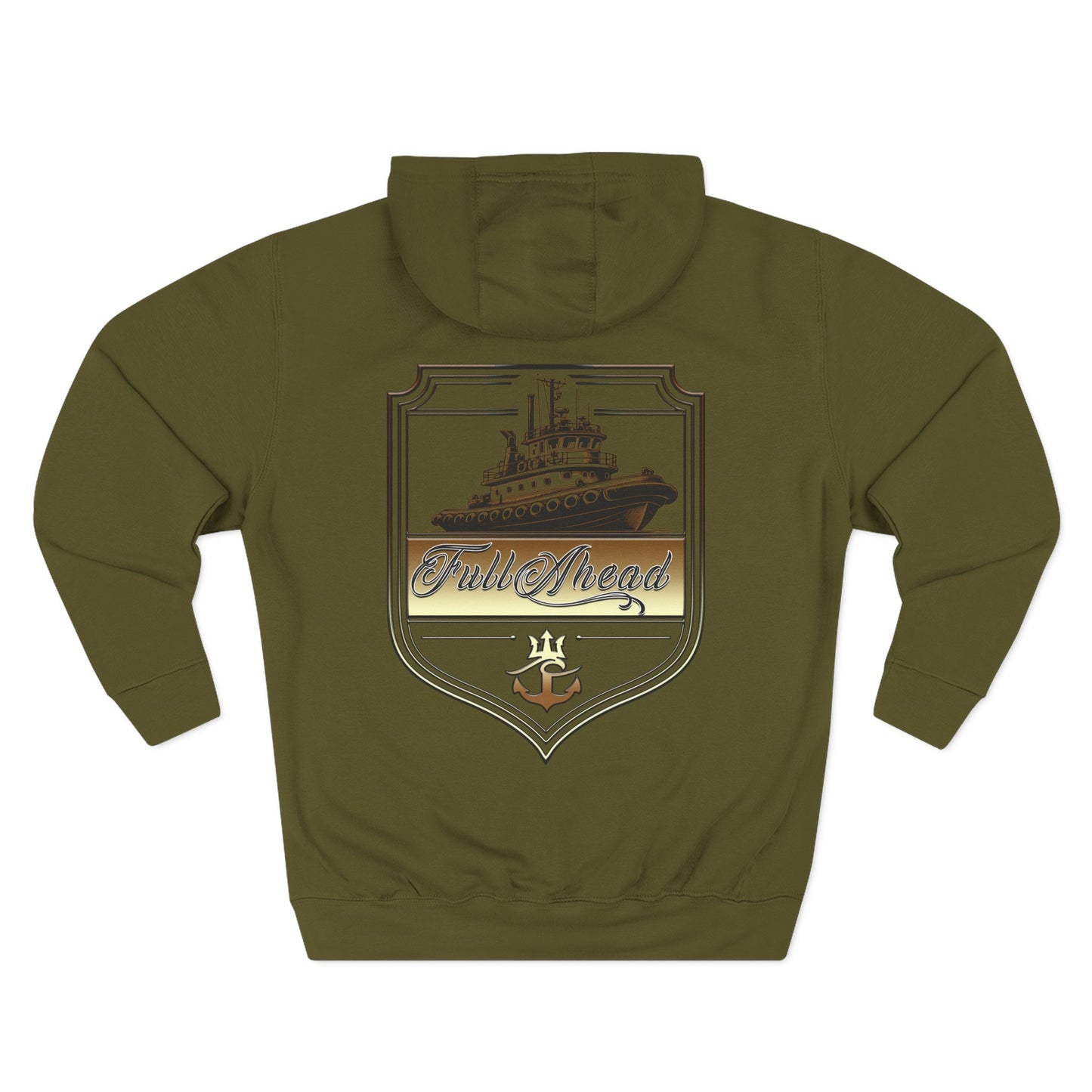 Nautical Theme Fleece Hoodie - Perfect for Boat Lovers, Casual Wear, Gifting, Holidays and Layering