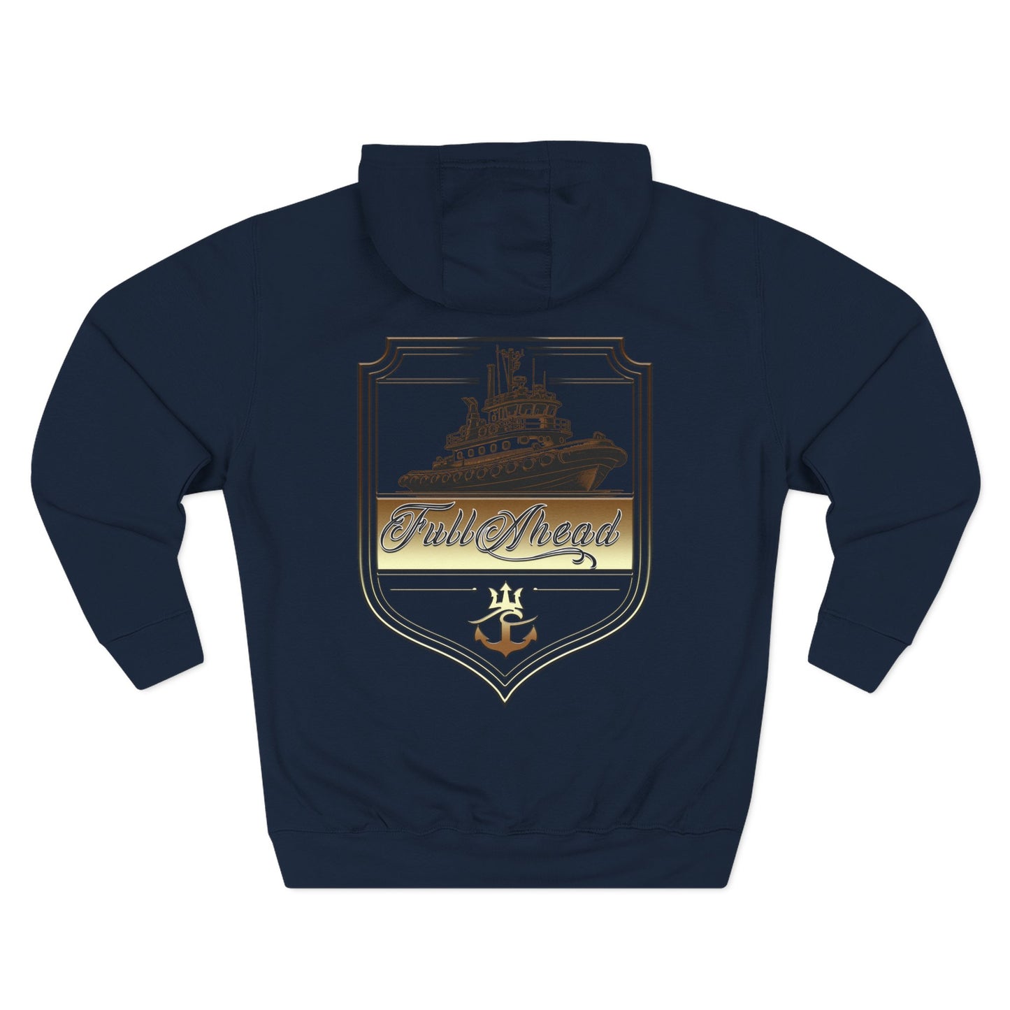 Nautical Theme Fleece Hoodie - Perfect for Boat Lovers, Casual Wear, Gifting, Holidays and Layering