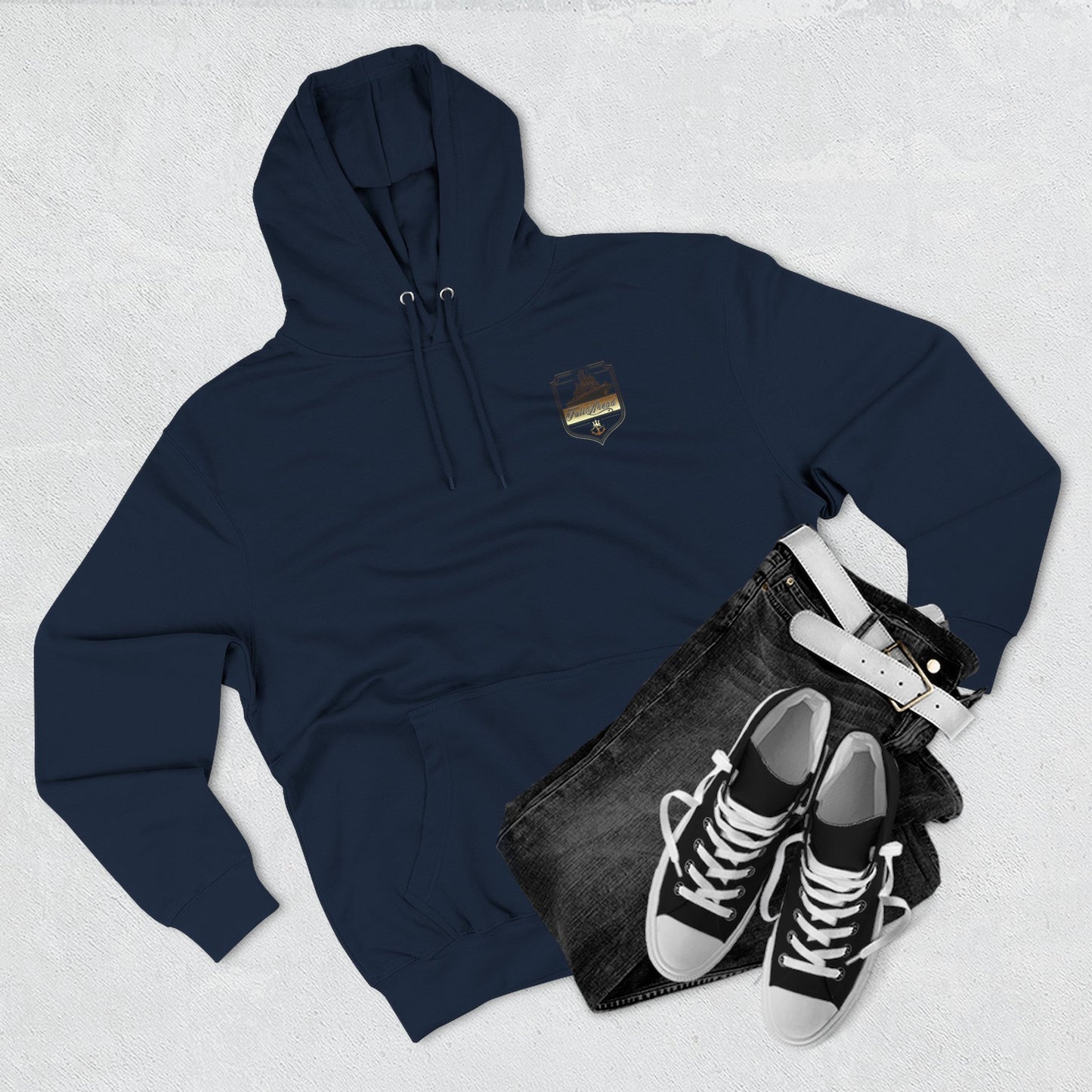 Nautical Theme Fleece Hoodie - Perfect for Boat Lovers, Casual Wear, Gifting, Holidays and Layering