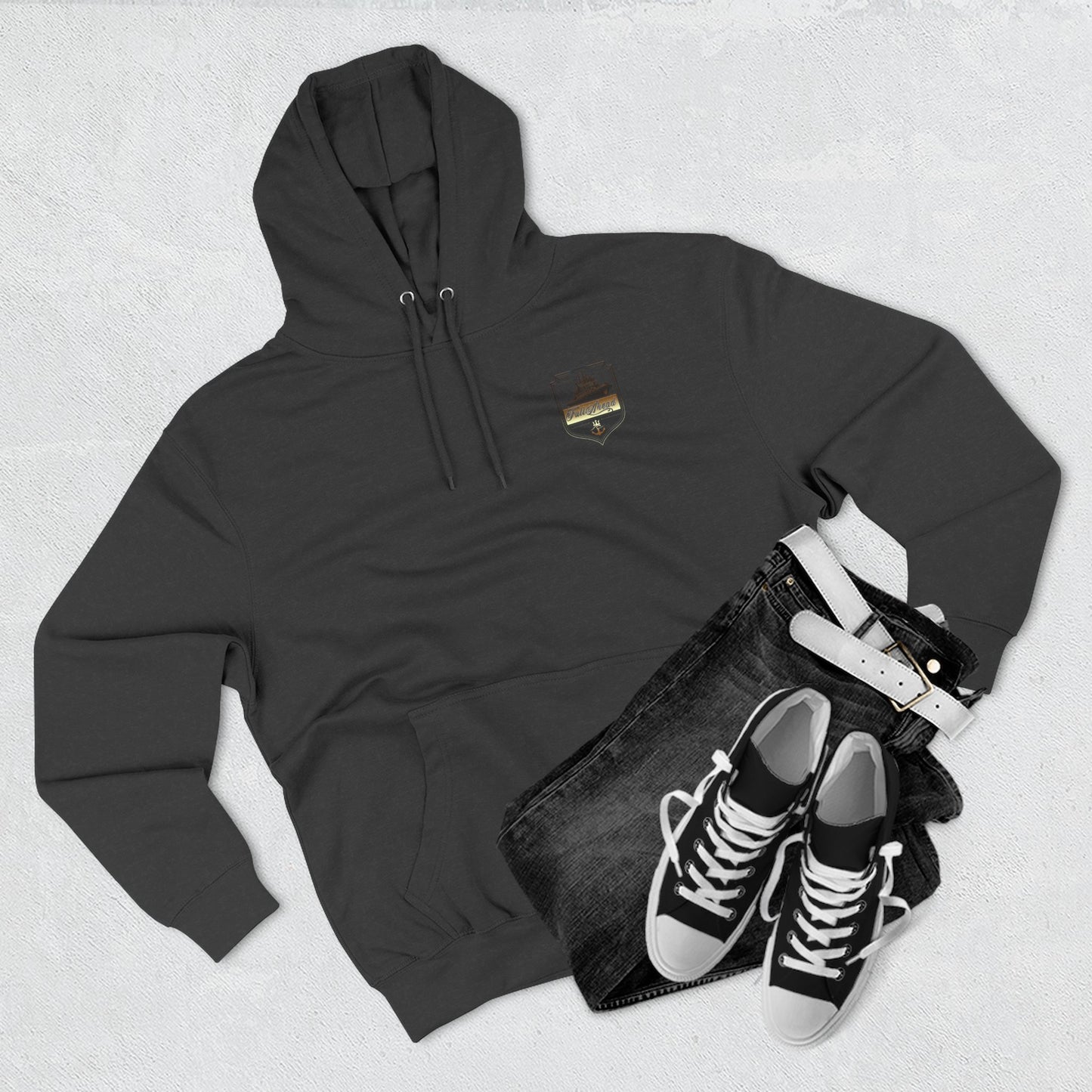 Nautical Theme Fleece Hoodie - Perfect for Boat Lovers, Casual Wear, Gifting, Holidays and Layering