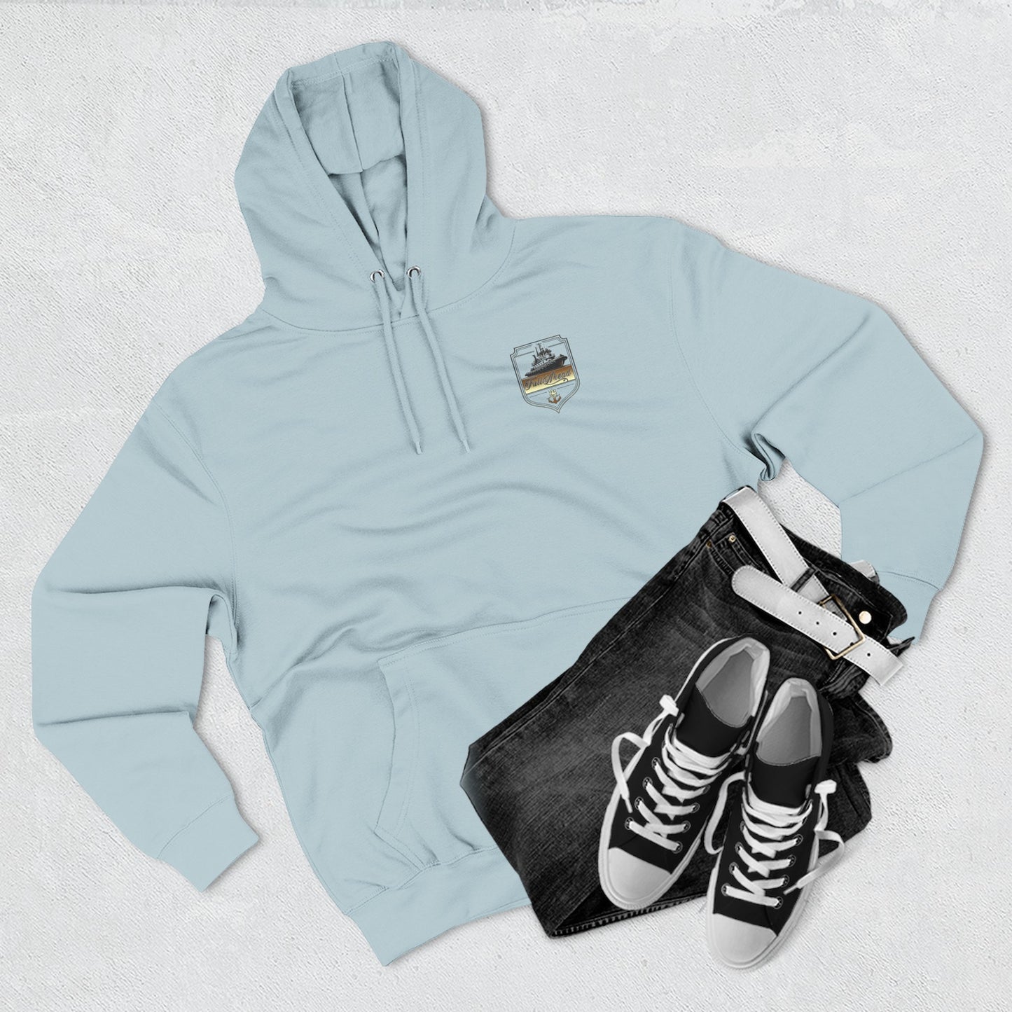 Nautical Theme Fleece Hoodie - Perfect for Boat Lovers, Casual Wear, Gifting, Holidays and Layering
