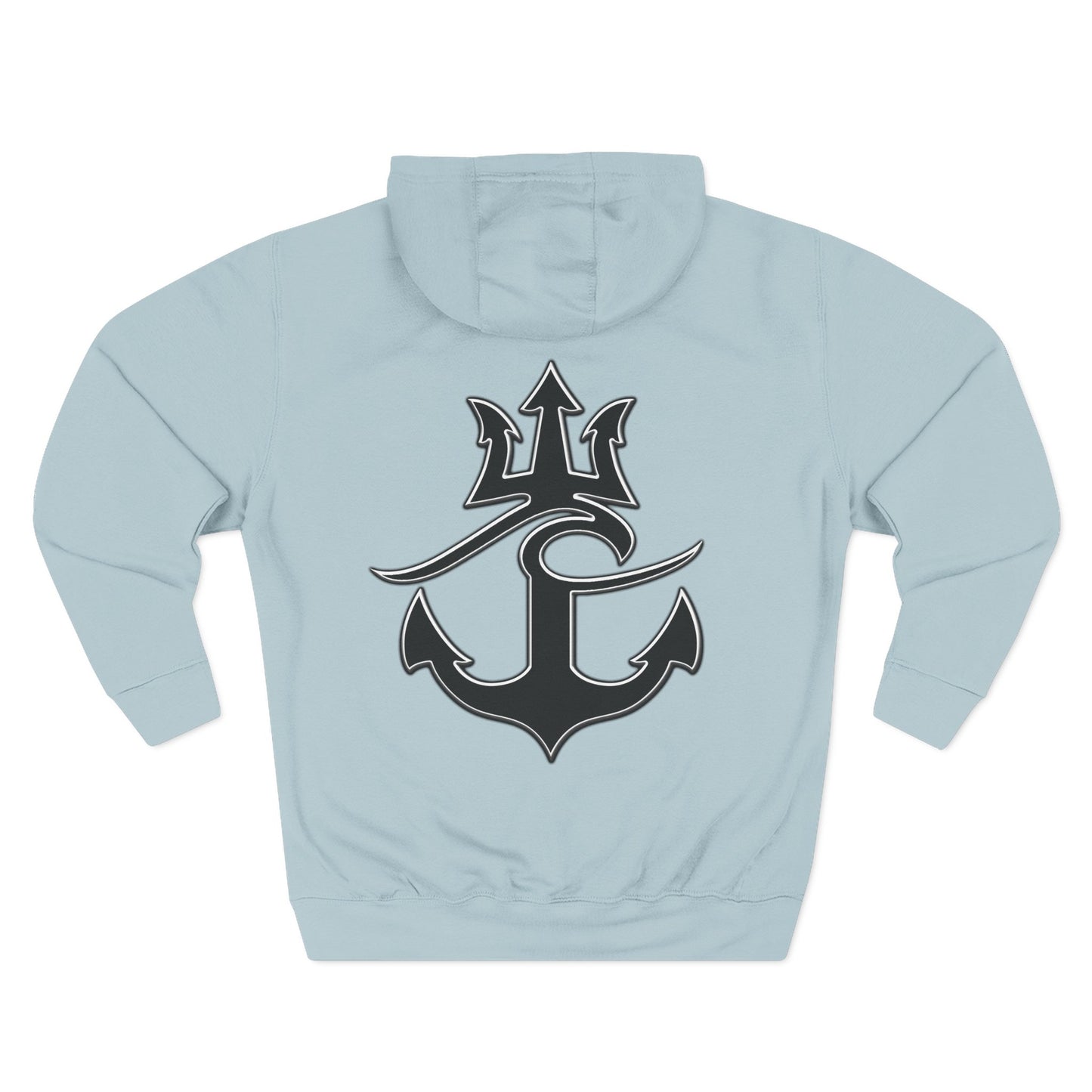 Cozy Fleece Hoodie for College Students, Full Ahead Design, Perfect for Casual Outings, Gifts for Graduates, Nautical Style