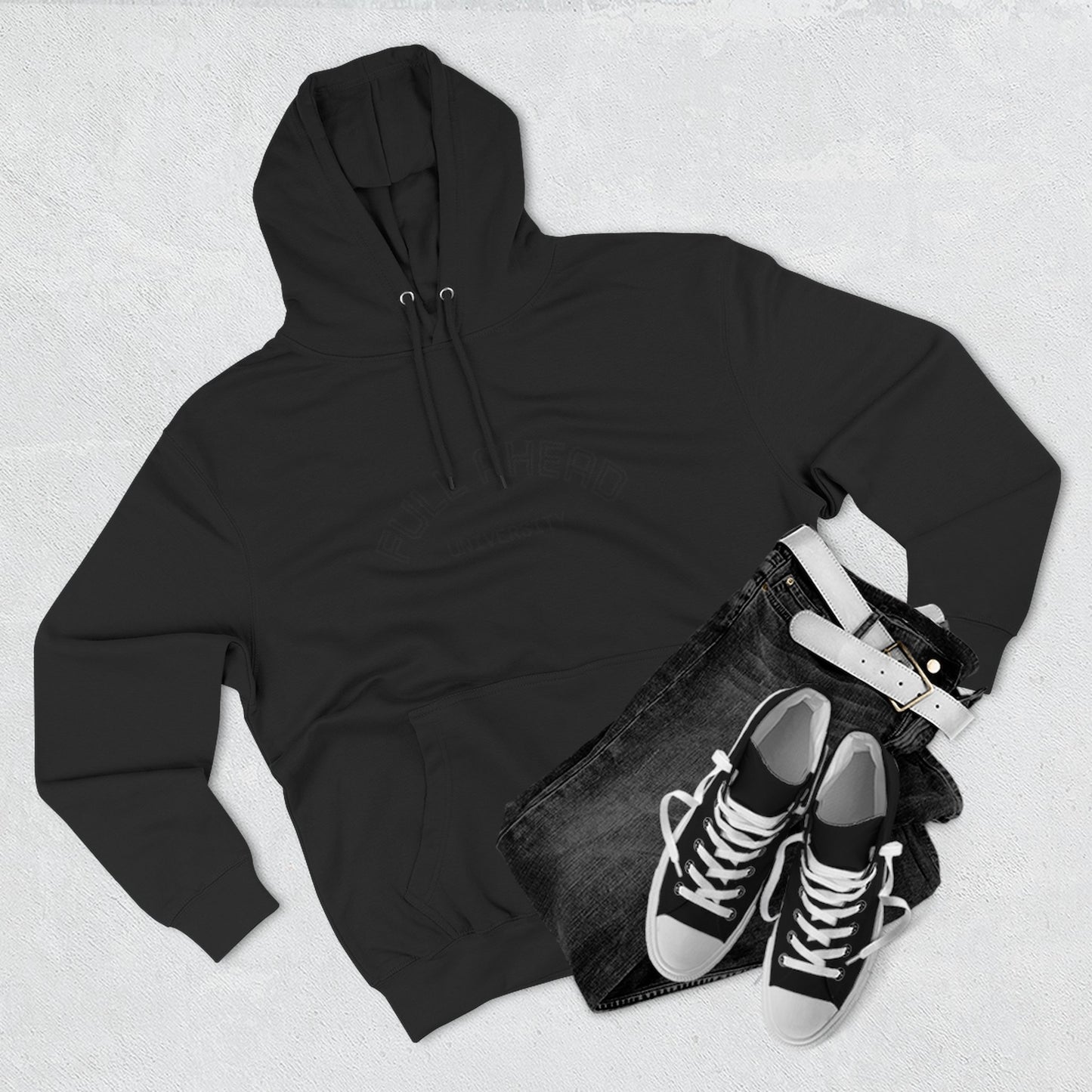 Cozy Fleece Hoodie for College Students, Full Ahead Design, Perfect for Casual Outings, Gifts for Graduates, Nautical Style