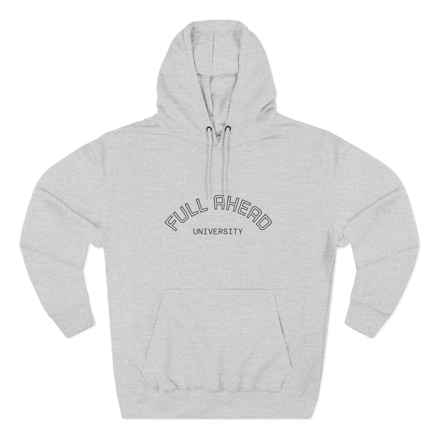 Cozy Fleece Hoodie for College Students, Full Ahead Design, Perfect for Casual Outings, Gifts for Graduates, Nautical Style