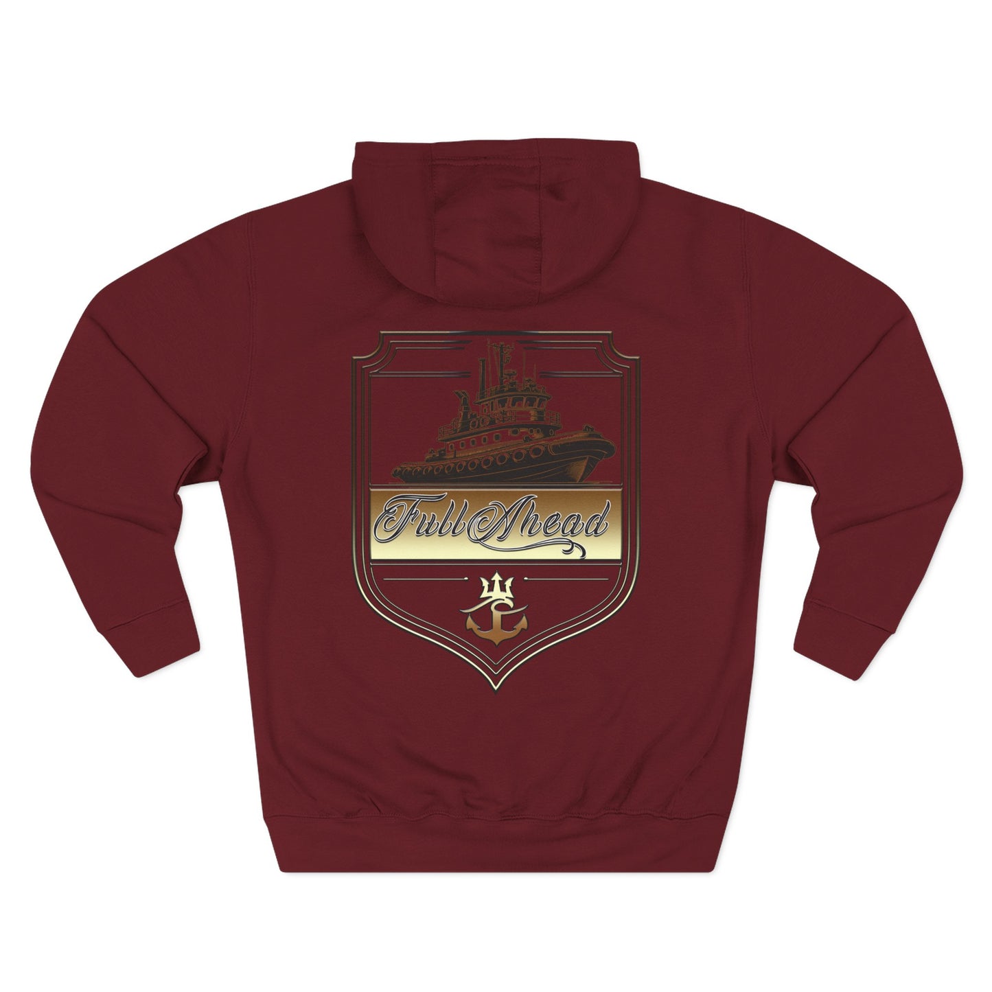 Nautical Theme Fleece Hoodie - Perfect for Boat Lovers, Casual Wear, Gifting, Holidays and Layering