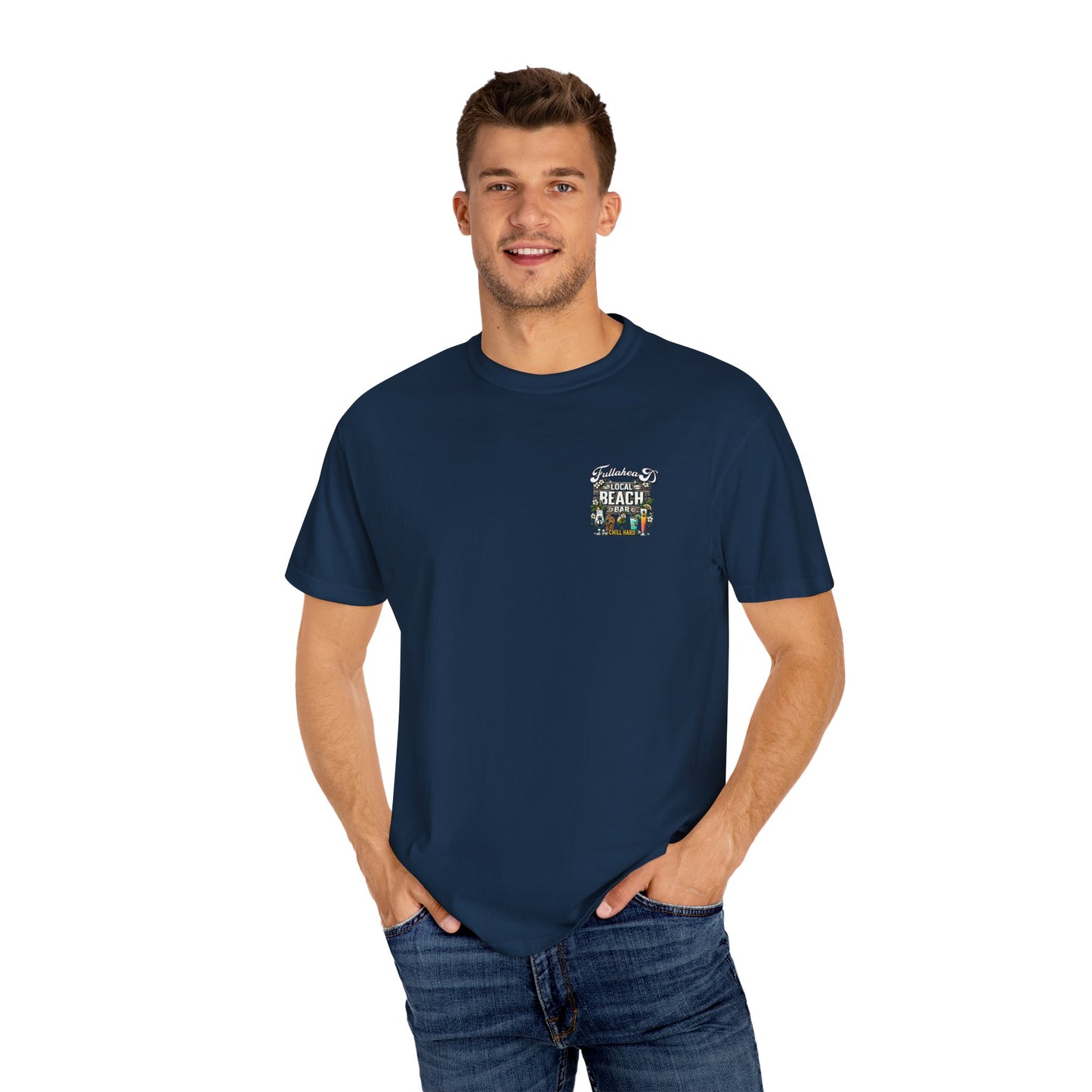Beach Bar Vibes Unisex T-Shirt | Chill Hard Graphic Tee, Summer Sessions, Vacation Style, Gift for Beach Lovers, Casual Wear