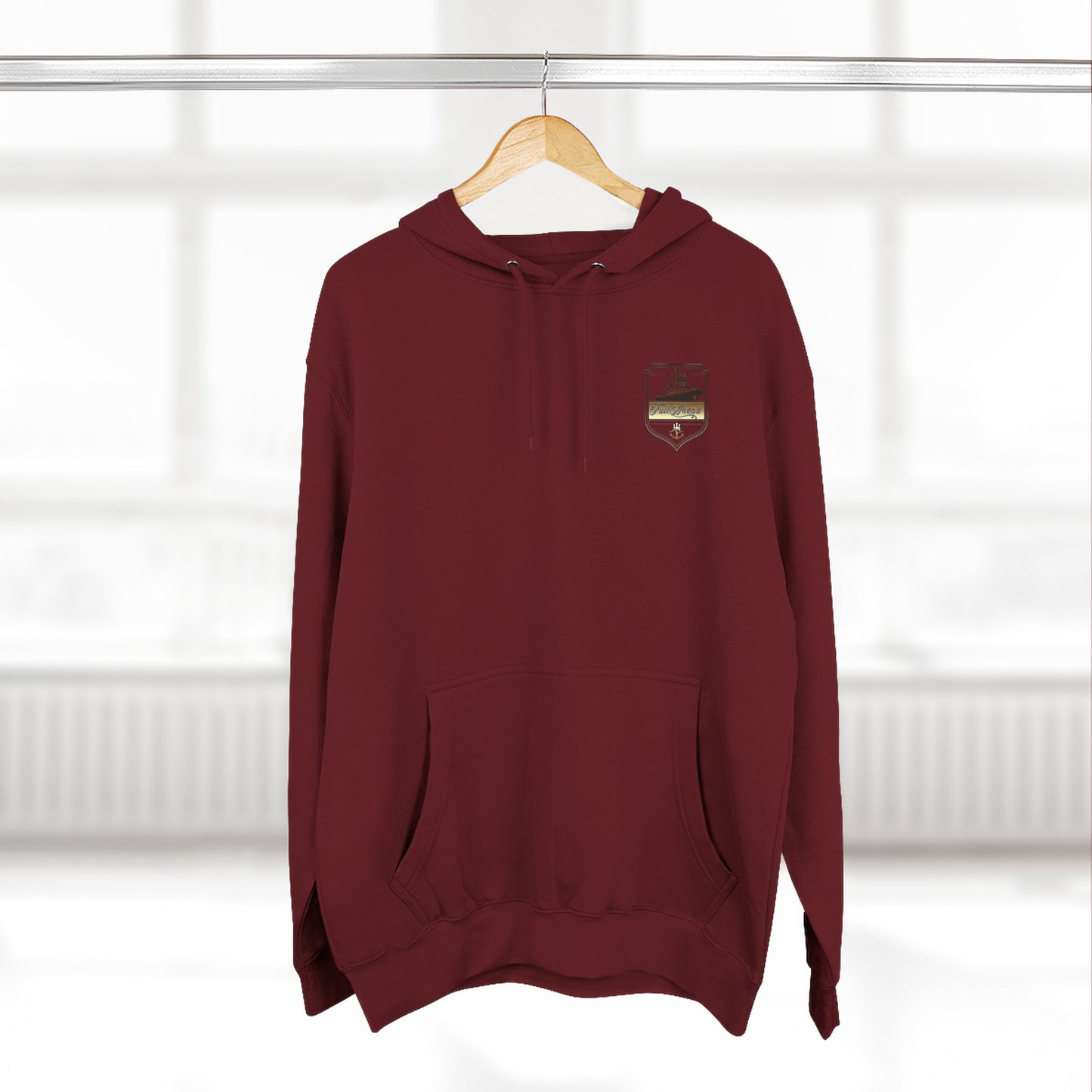Nautical Theme Fleece Hoodie - Perfect for Boat Lovers, Casual Wear, Gifting, Holidays and Layering