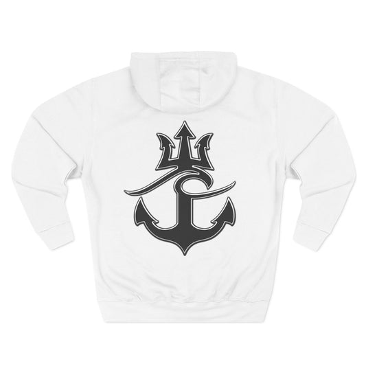 Cozy Fleece Hoodie for College Students, Full Ahead Design, Perfect for Casual Outings, Gifts for Graduates, Nautical Style