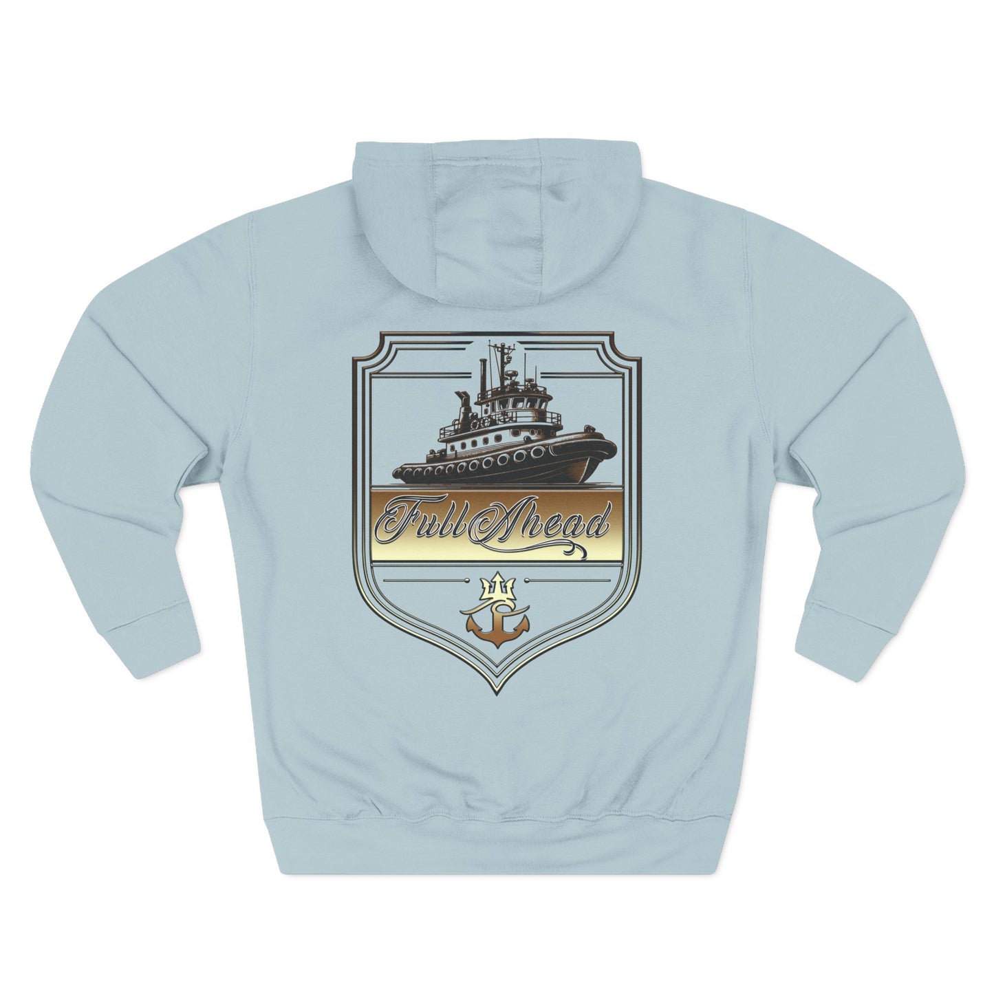 Nautical Theme Fleece Hoodie - Perfect for Boat Lovers, Casual Wear, Gifting, Holidays and Layering