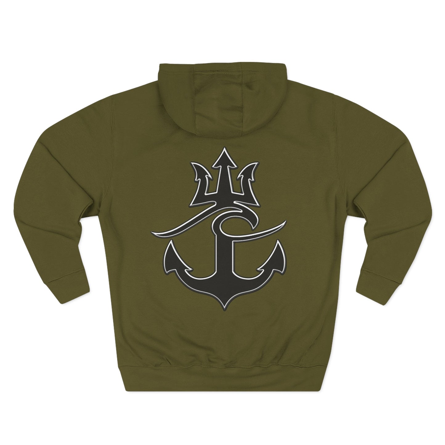 Cozy Fleece Hoodie for College Students, Full Ahead Design, Perfect for Casual Outings, Gifts for Graduates, Nautical Style