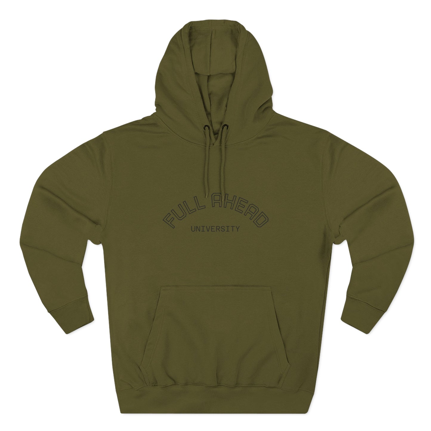 Cozy Fleece Hoodie for College Students, Full Ahead Design, Perfect for Casual Outings, Gifts for Graduates, Nautical Style