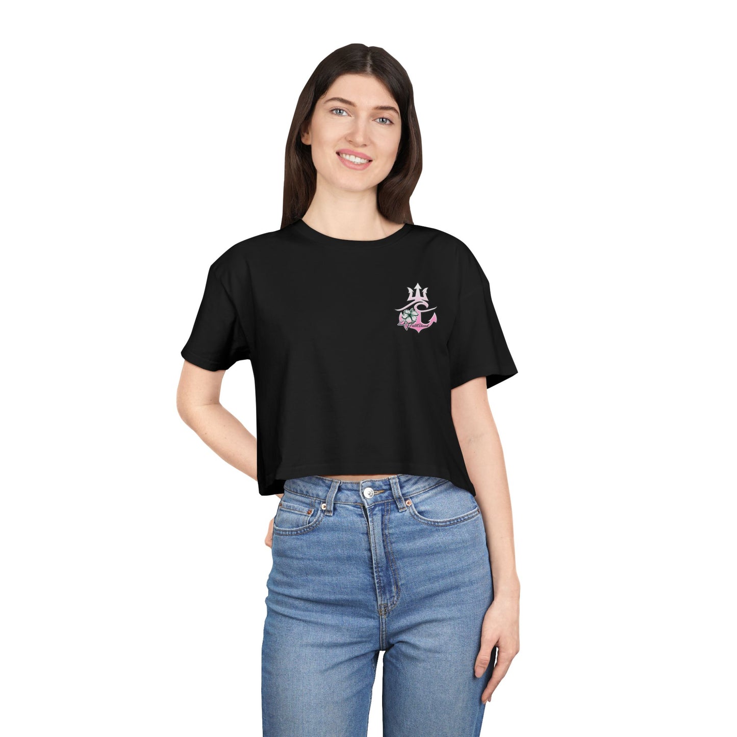 Women's Crop Tee Tatted Mermaid