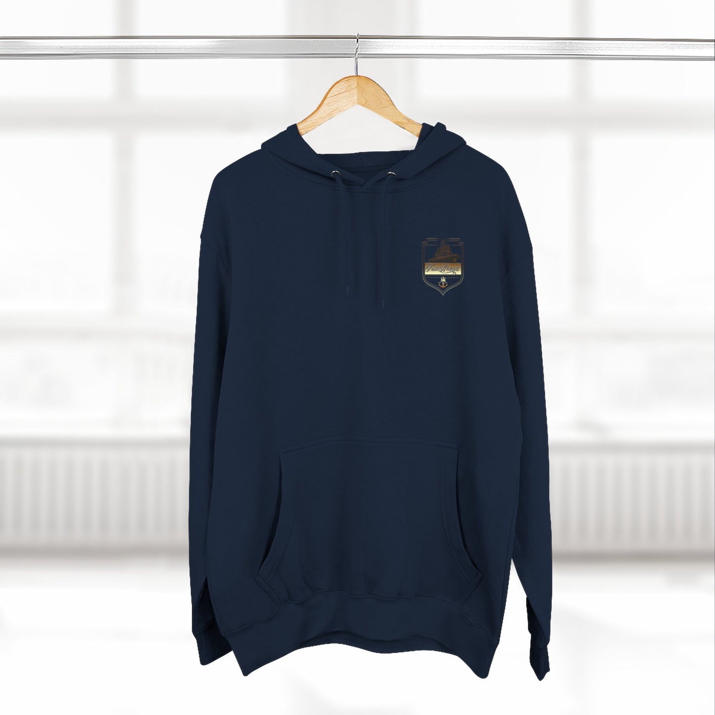 Nautical Theme Fleece Hoodie - Perfect for Boat Lovers, Casual Wear, Gifting, Holidays and Layering