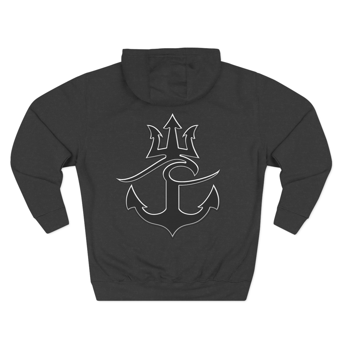 Cozy Fleece Hoodie for College Students, Full Ahead Design, Perfect for Casual Outings, Gifts for Graduates, Nautical Style