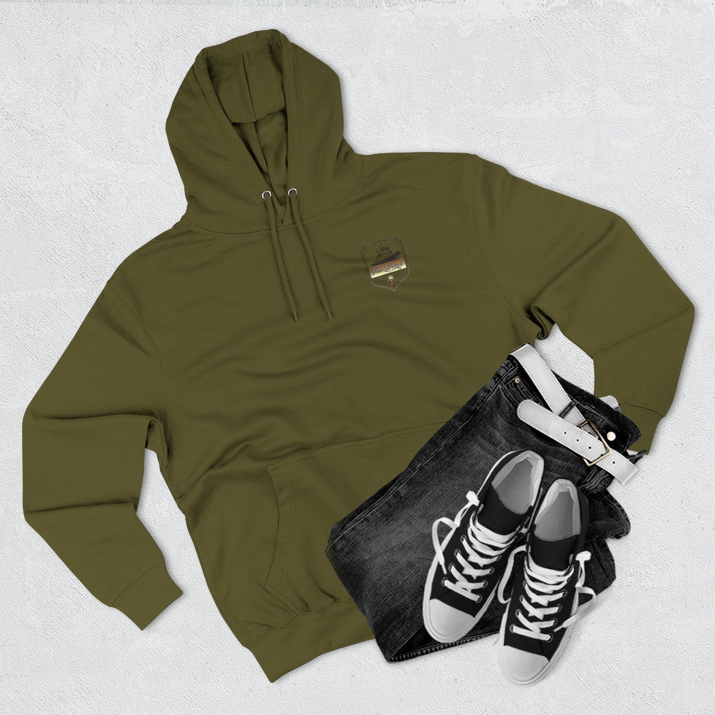 Nautical Theme Fleece Hoodie - Perfect for Boat Lovers, Casual Wear, Gifting, Holidays and Layering