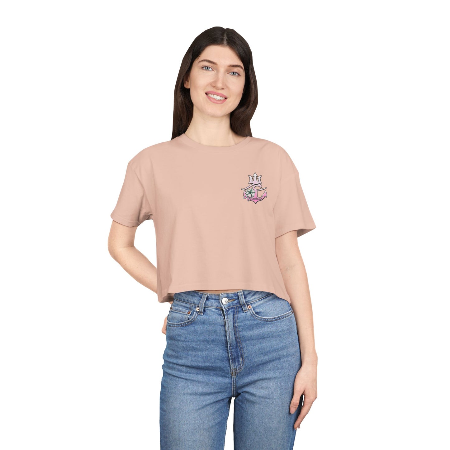 Women's Crop Tee Tatted Mermaid