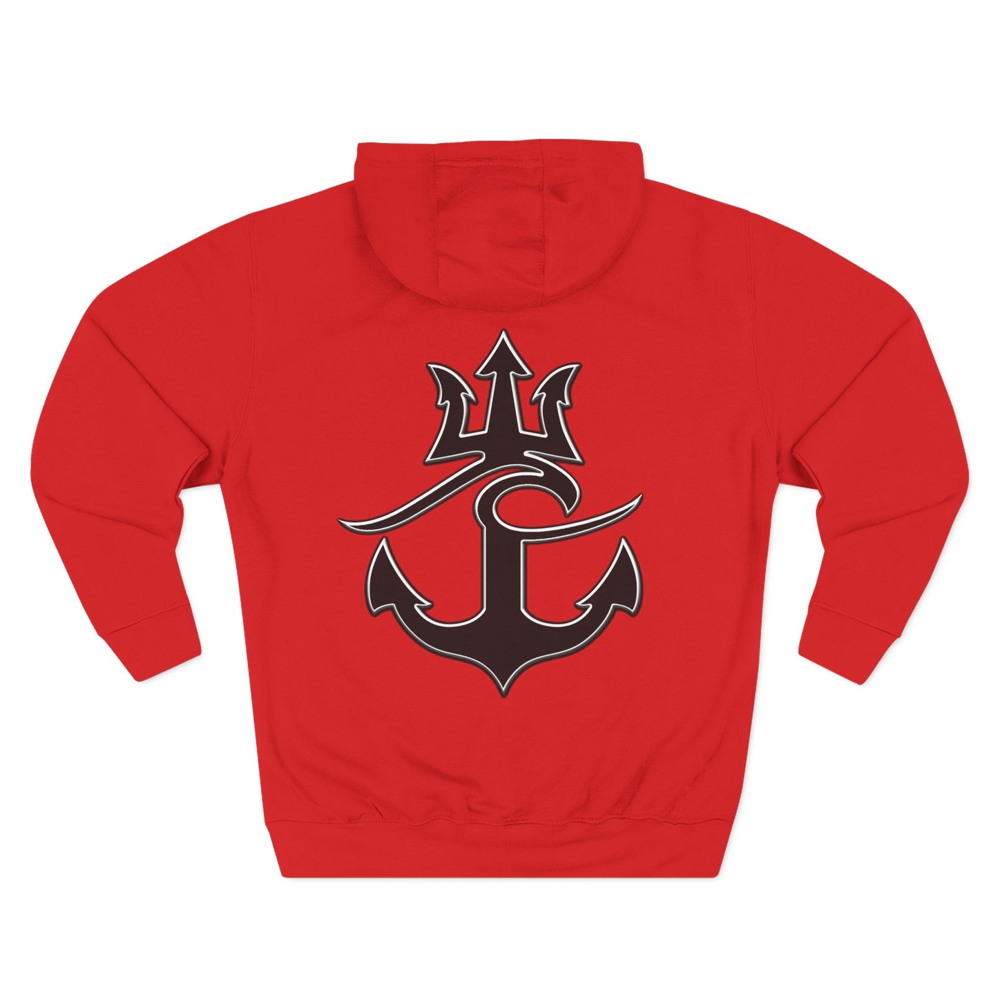 Cozy Fleece Hoodie for College Students, Full Ahead Design, Perfect for Casual Outings, Gifts for Graduates, Nautical Style