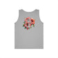 Hibiscus Floral Unisex Tank Top, Summer Tank, Beachwear, Casual Attire, Festival Clothing, Gift for Him & Her
