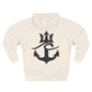Cozy Fleece Hoodie for College Students, Full Ahead Design, Perfect for Casual Outings, Gifts for Graduates, Nautical Style