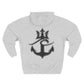 Cozy Fleece Hoodie for College Students, Full Ahead Design, Perfect for Casual Outings, Gifts for Graduates, Nautical Style