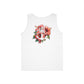 Hibiscus Floral Unisex Tank Top, Summer Tank, Beachwear, Casual Attire, Festival Clothing, Gift for Him & Her