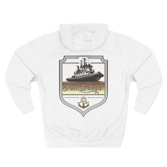 Nautical Theme Fleece Hoodie - Perfect for Boat Lovers, Casual Wear, Gifting, Holidays and Layering