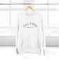 Cozy Fleece Hoodie for College Students, Full Ahead Design, Perfect for Casual Outings, Gifts for Graduates, Nautical Style