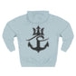 Cozy Fleece Hoodie for College Students, Full Ahead Design, Perfect for Casual Outings, Gifts for Graduates, Nautical Style