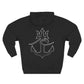Cozy Fleece Hoodie for College Students, Full Ahead Design, Perfect for Casual Outings, Gifts for Graduates, Nautical Style