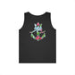 Nautical Floral Anchor Tank Top, Beachwear, Summer Essentials, Unisex Cotton Sleeveless Shirt, Vacation Outfit, Boho Style