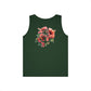 Hibiscus Floral Unisex Tank Top, Summer Tank, Beachwear, Casual Attire, Festival Clothing, Gift for Him & Her