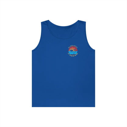Sunset Vibes Unisex Cotton Tank Top – Beachwear, Summer Fashion, Vacation Top, Casual Wear, Gift Idea
