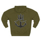 Cozy Fleece Hoodie for College Students, Full Ahead Design, Perfect for Casual Outings, Gifts for Graduates, Nautical Style