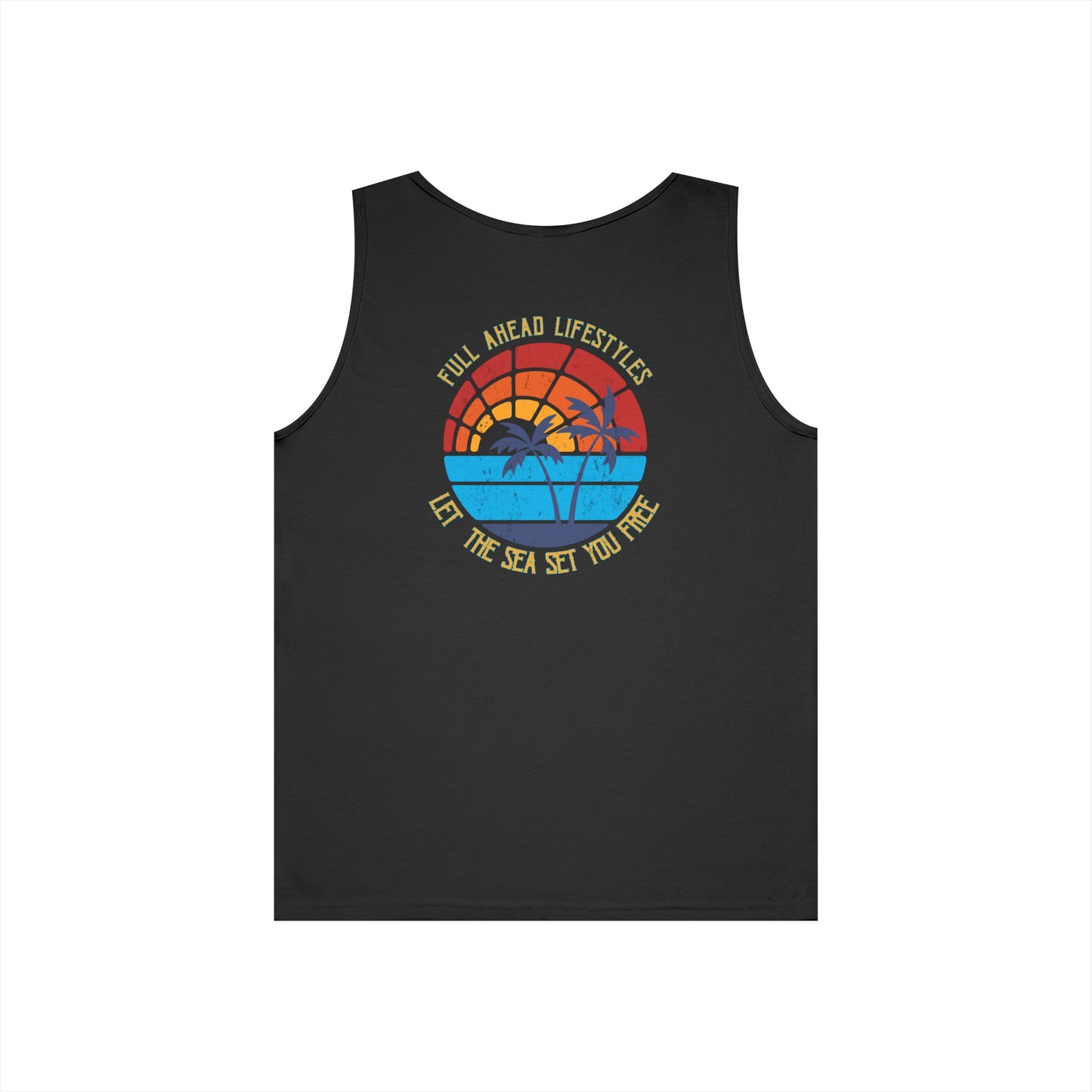 Sunset Vibes Unisex Cotton Tank Top – Beachwear, Summer Fashion, Vacation Top, Casual Wear, Gift Idea