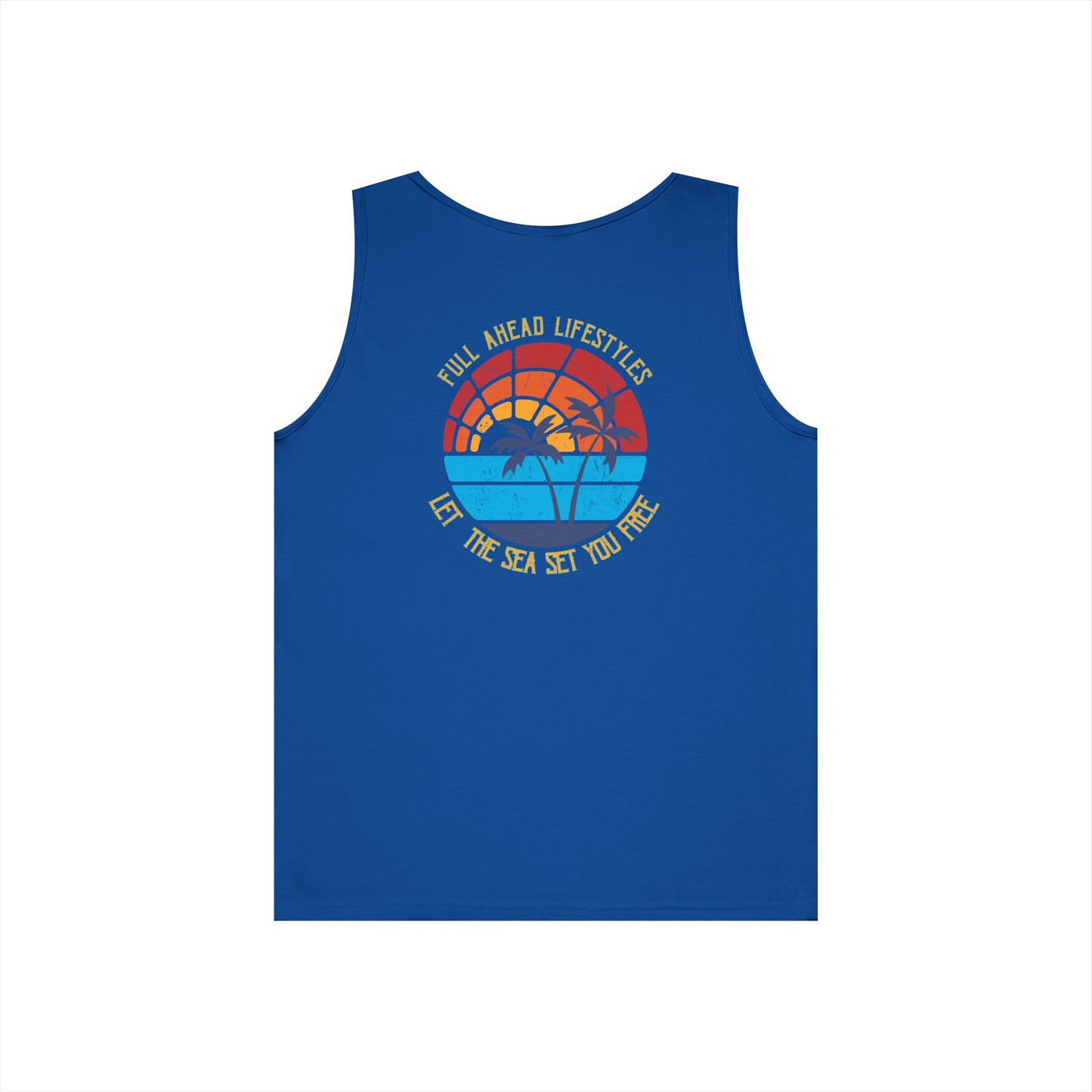 Sunset Vibes Unisex Cotton Tank Top – Beachwear, Summer Fashion, Vacation Top, Casual Wear, Gift Idea
