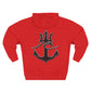 Cozy Fleece Hoodie for College Students, Full Ahead Design, Perfect for Casual Outings, Gifts for Graduates, Nautical Style