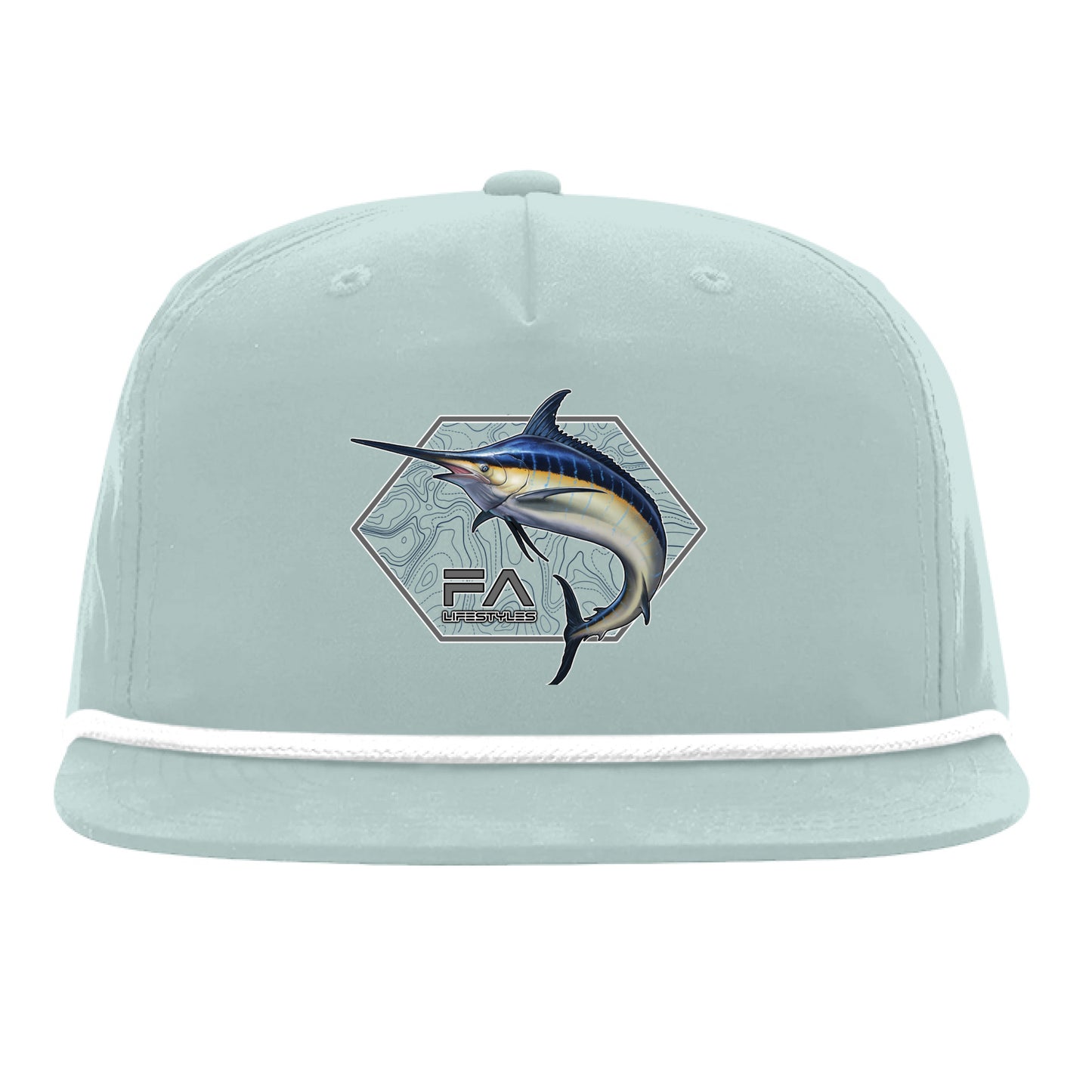 Dusty Blue/ White - FRONT