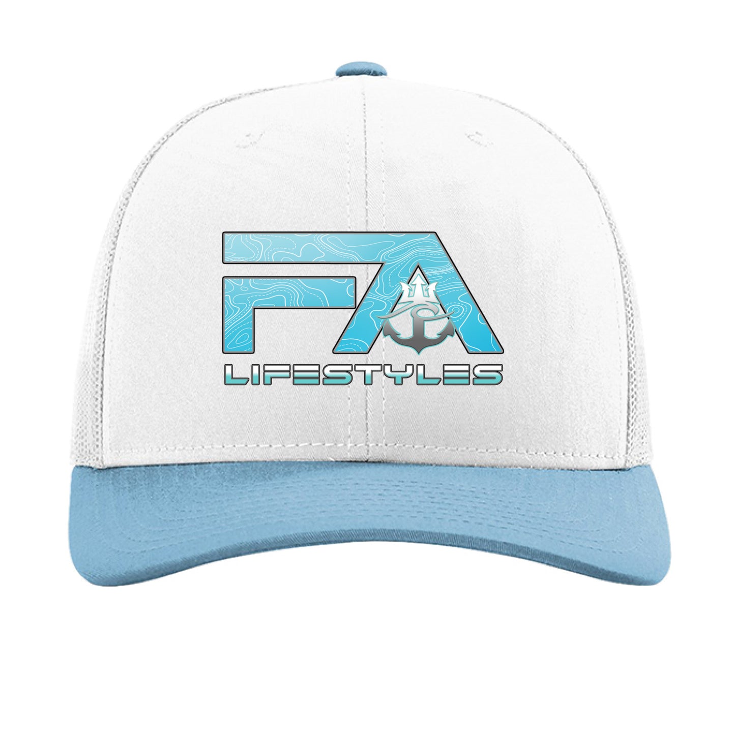 White/ White/ Columbia Blue - FRONT
