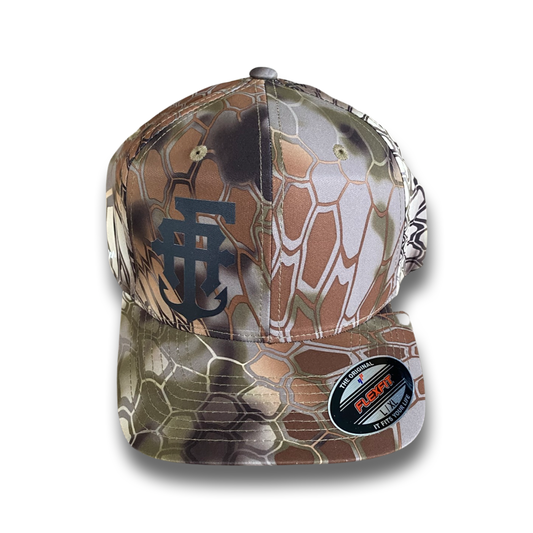 "WATER CAMO" Hat Green and Brown