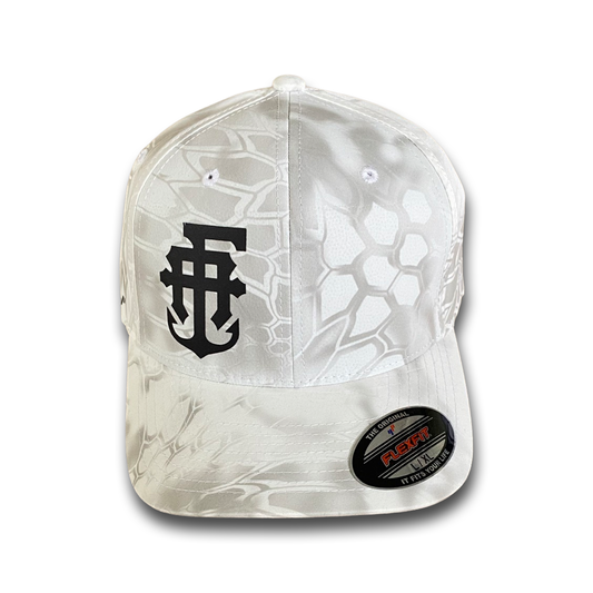 "WATER CAMO" Hat White and Grey