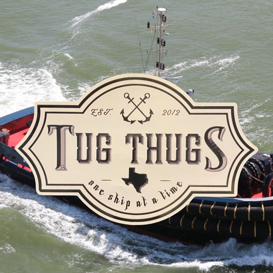 Cross Anchors " TUG THUG" sticker